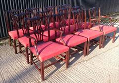 12 Antique Dining Chairs carver 26w 38h 24d 18hs single 22½w 38h 23d 18hs _11.JPG